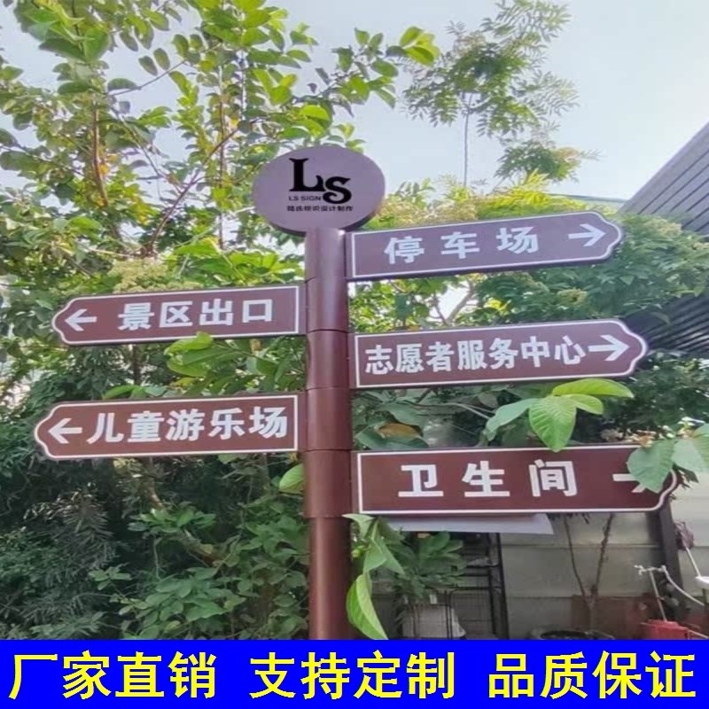 广告指引牌社区指示牌标识牌立式指向牌户外指路牌导视牌定制公园