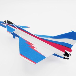 科翔体育 飞机 弹射纸飞机留空计时赛 P1T 歼10J10弹射滑翔机