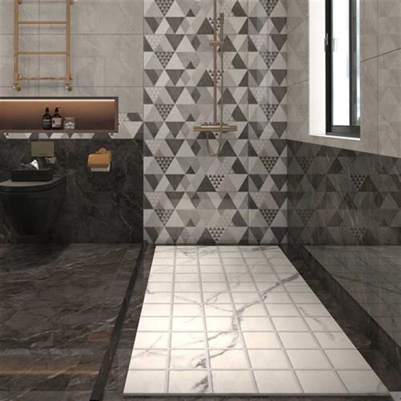 淋浴房瓷砖900x900卫生间通体大理石地砖淋浴间防滑石浴室垫脚石
