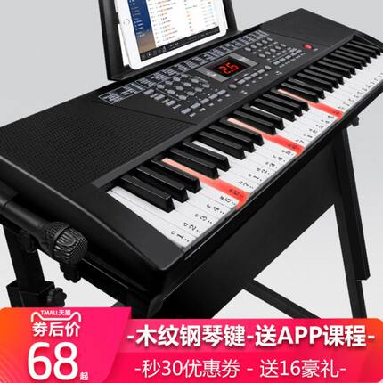 SuoYu多功能电子琴初学者儿童成年人入门61键幼师专业电钢乐器88