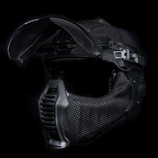 FMA Wendy头盔面罩 Wendy头盔3.0导轨专用护脸护耳网状半脸面罩