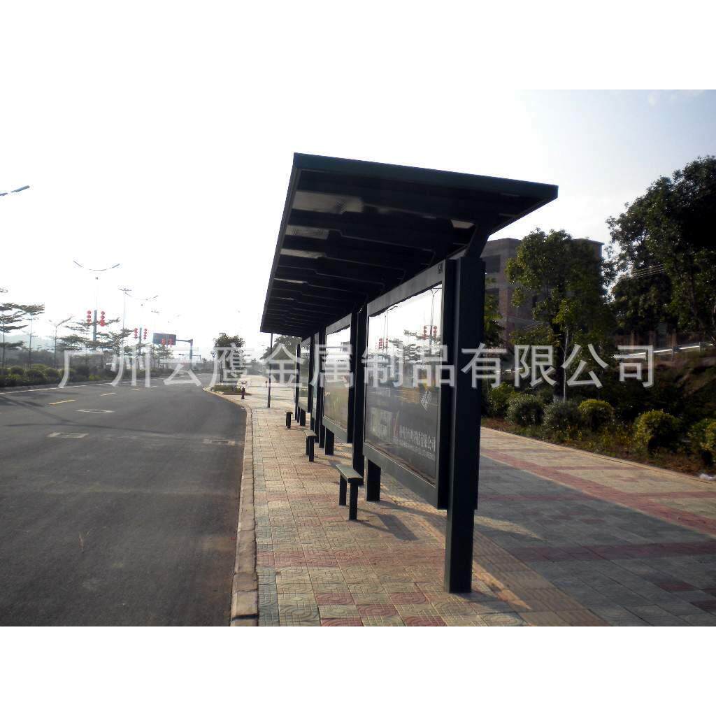 广州厂家专业订做公交车候车亭、公交车站台、复古公交车候车亭