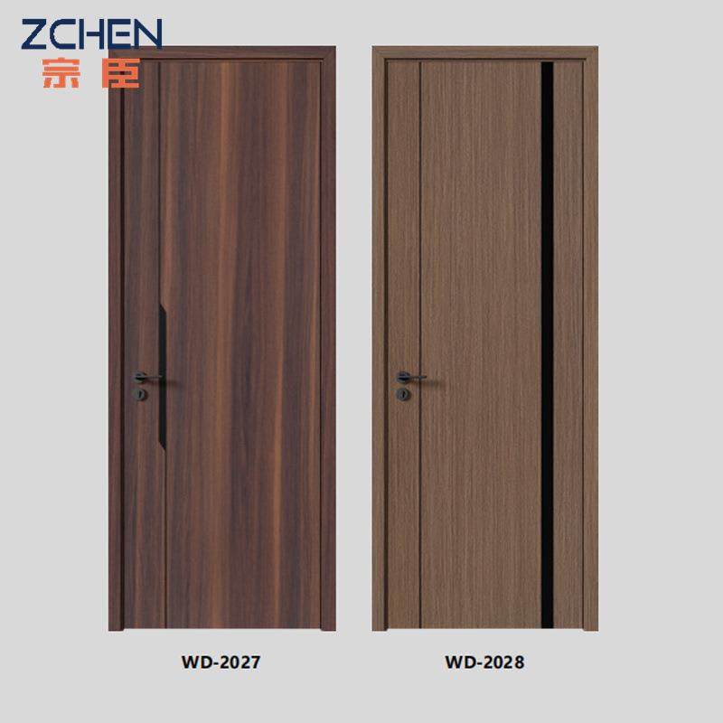 WPC DOOR木塑门树脂门免漆环保防水竹木门套装门室内SPC套装门