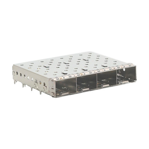 SFP+笼子Cage连接器281X4白铜焊接式型号WH81-114-Y0010-1
