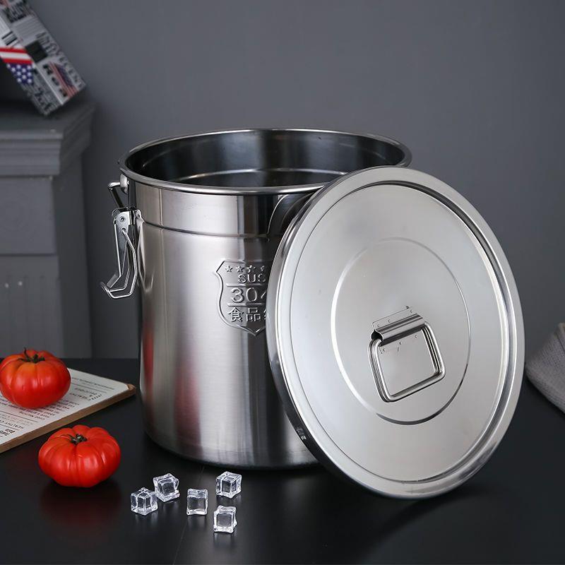 特厚不锈钢米桶商用密封桶防虫防潮米缸家用储米桶汤桶面粉桶油罐