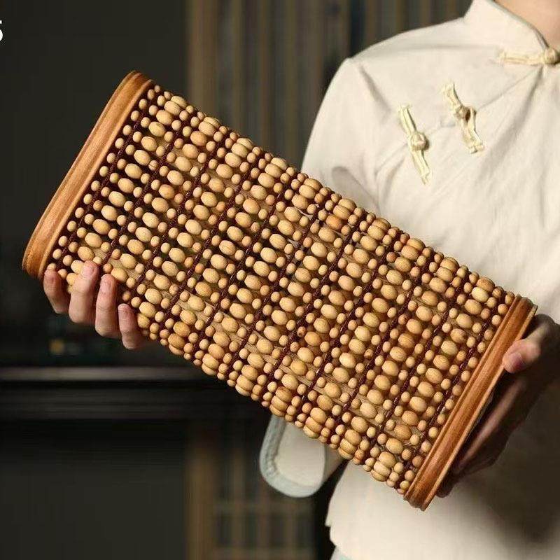 太行崖柏单人枕头护颈椎保健枕老年改善睡眠透气木珠枕头舒适通用