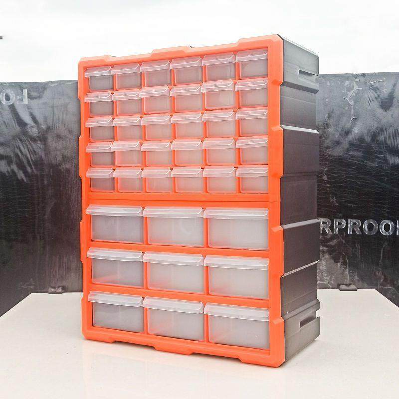 零件盒工具收纳电工抽屉式收纳盒五层配件多格多层电子工具箱凉压