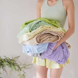 A类锦氨凉感冰丝床笠三件套夏季可裸睡宿舍床罩床垫保护罩可机洗