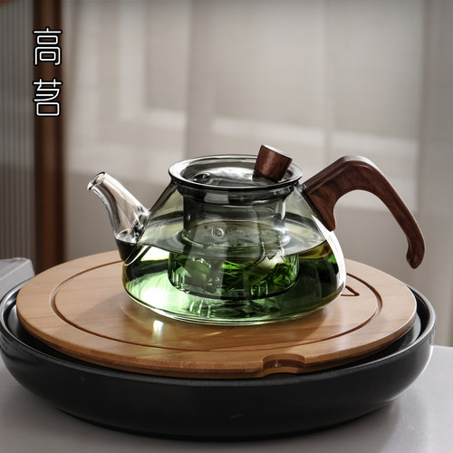精致玻璃小茶f壶一人用泡茶家用单人功夫茶具茶水分离单壶小号