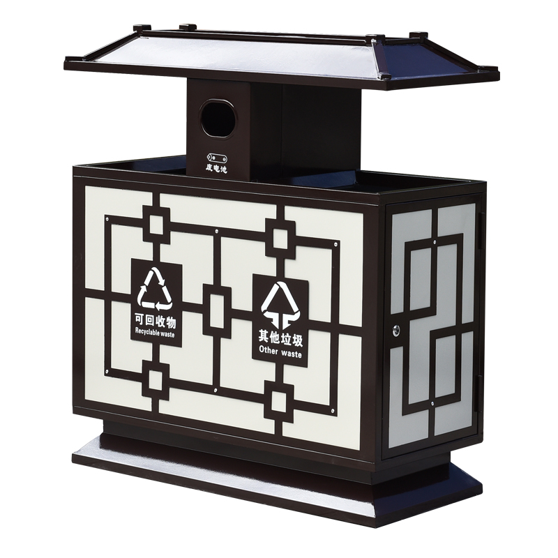 户外垃圾桶大号环卫不锈钢果皮箱室外小区街道多分类收纳垃圾箱
