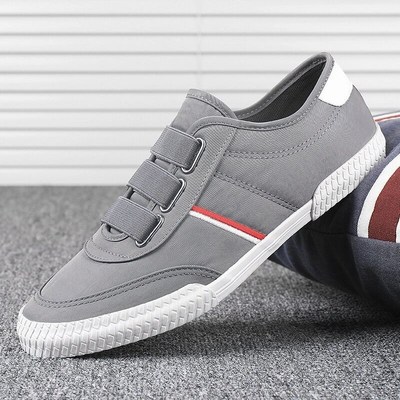 2025帆布鞋男夏季新款小白鞋韩版潮流男鞋休闲板鞋百搭低帮懒人鞋