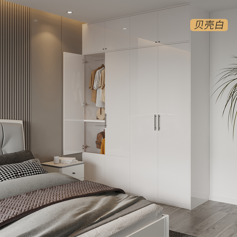 掌上明珠简约四门大衣柜家用储物柜经济型两门三门卧室大衣橱柜CX