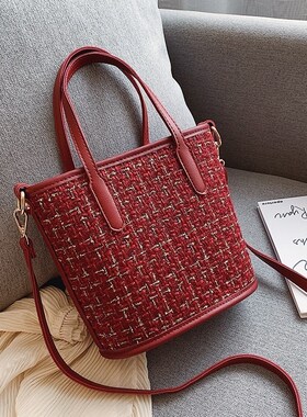 红色备婚专用女生手提包包女小巧时尚新娘包气质小众潮流手拎百搭