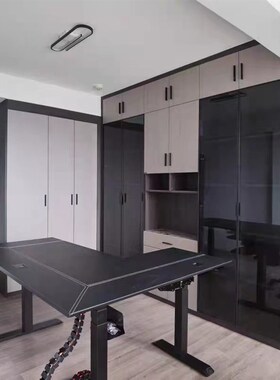 智能转角电动升降桌站立式电脑桌办公桌拐角书桌总裁桌定制L788