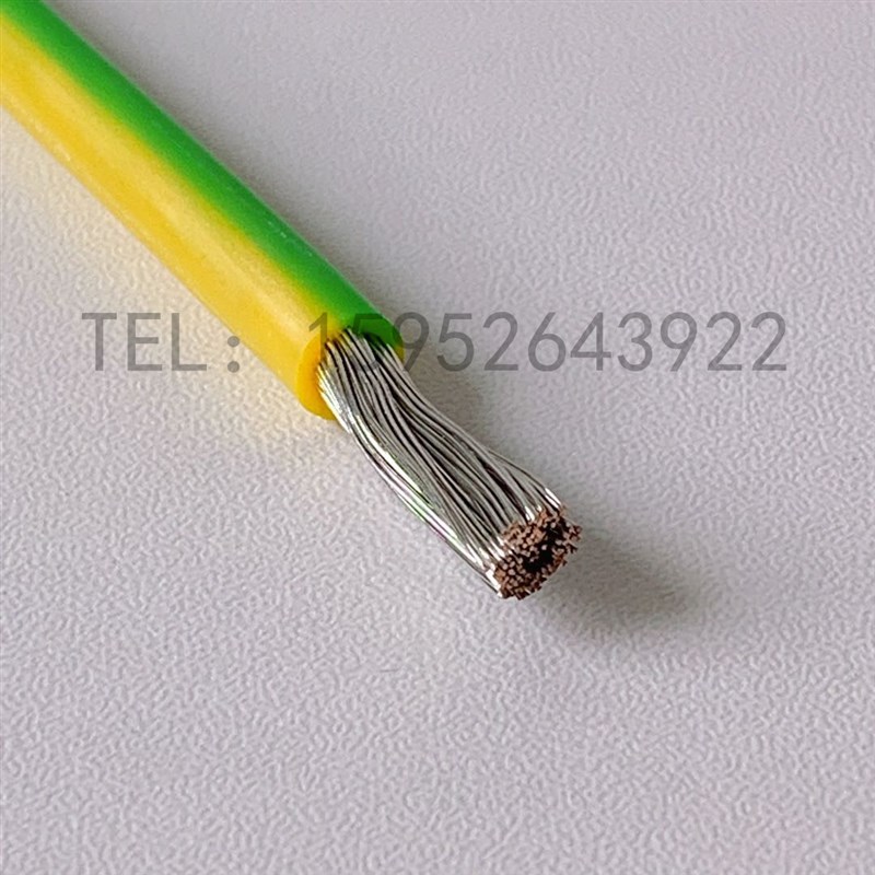 硅橡胶AGR0.5/0.75/1/1.5/2.5/4/6/10平方耐高温黄绿双色软接地线