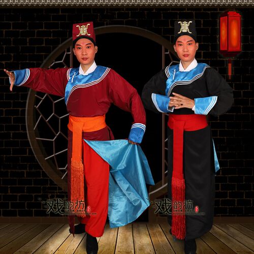 戏曲戏剧威武服衙役捕快公差捕头E素剑衣古装影视舞台演出戏服
