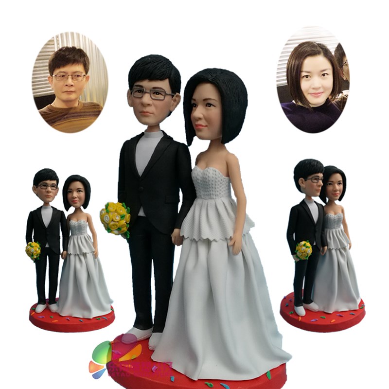 定制玩偶 真人 公仔 泥人小蜡像泥塑diy照片定做陶人像雕手工人偶