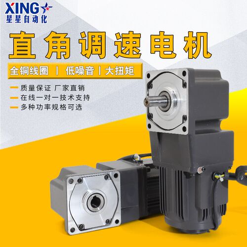220V中空中实出轴90度转角可调速小型直角齿轮减速电机大功率马达