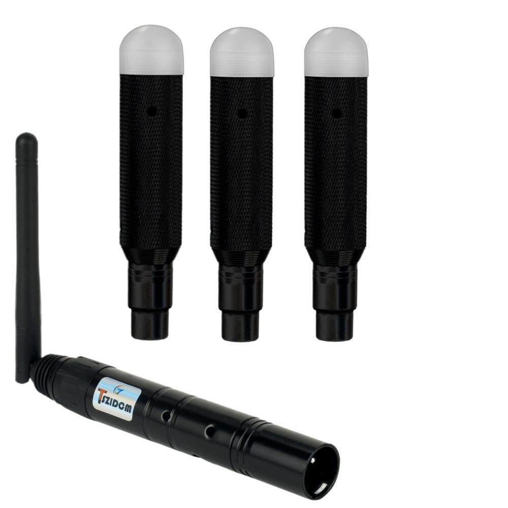 新款 2.4G 无线DMX512发射器 舞台灯接收器 DMX512灯具收发器黑色