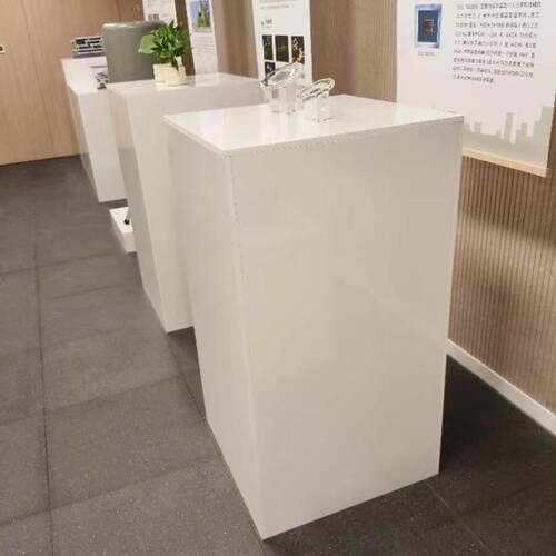 木质模特底座展示台脚踩台子直播站台正方形服装店橱窗展示台地台
