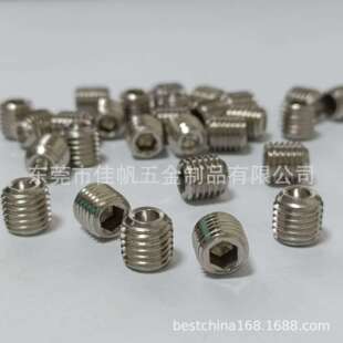 不锈钢美制细牙1/4-28到3/8-24止付螺丝美机米内六角凹端紧定螺丝
