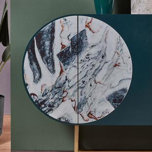 意式轻奢隔断玄关柜餐边柜全实木现代简约客厅家具储物装饰摆件柜