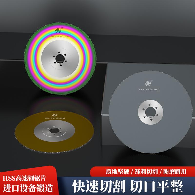 源头生产HSS高速钢锯片 高品质锯片耐磨锯片 切面工整无毛刺 D250