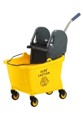 白云清洁AF08081 32升榨水车下压式地拖桶家用餐厅酒店挤水拖地桶