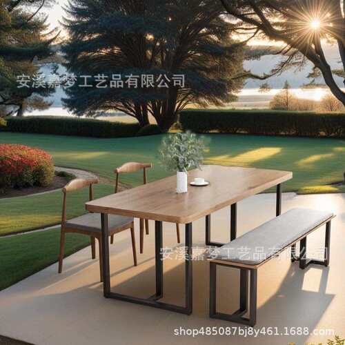 铁艺桌腿大板桌架办公会议盯作桌脚加厚书桌餐桌茶桌茶几吧台支架
