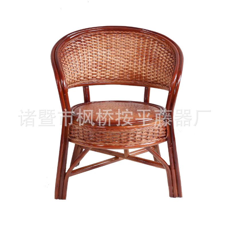 阳台茶桌椅休闲藤椅老人靠背椅茶楼客厅腾椅子藤制品家具