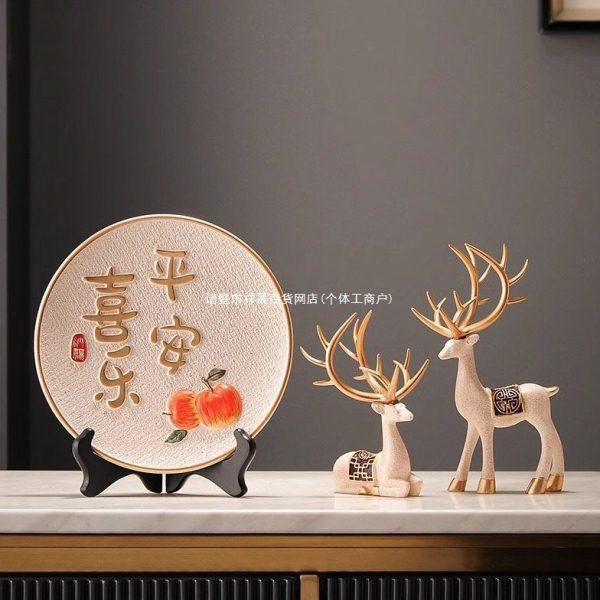 平安喜乐摆件挂盘客厅屏风装饰品电视柜酒柜乔迁新居布置装饰用品,饰品/流行首饰/时尚饰品新,摆件,淘宝优惠券,粉丝福利购,淘宝优惠卷