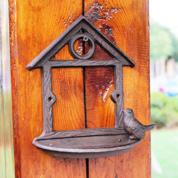 复古创意个性铸铁艺壁挂式钥匙盒花园庭院门口临时金属钥匙收纳盒