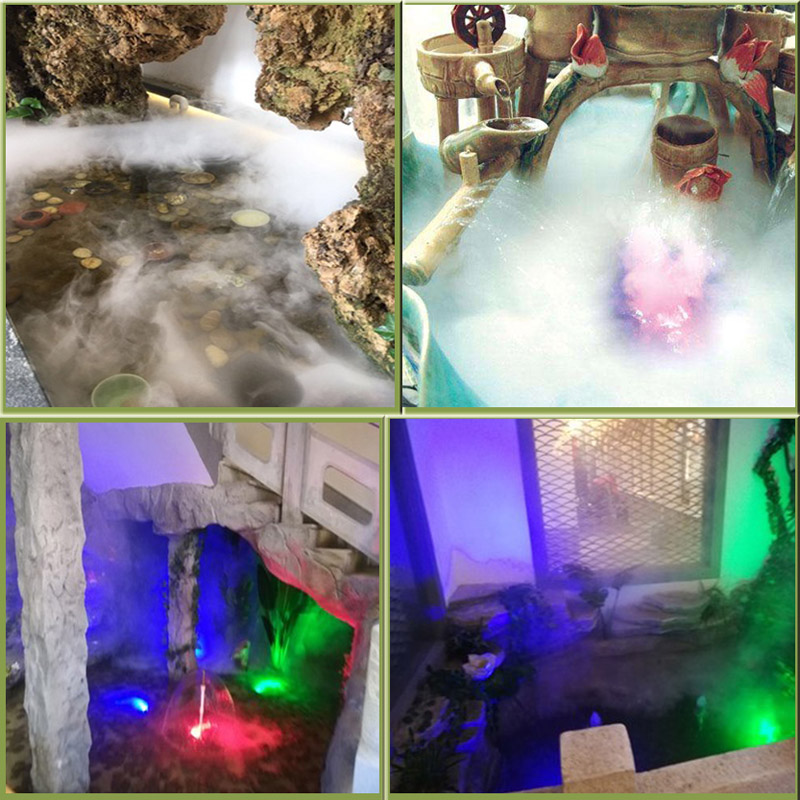 超大雾化头景观雾化器 水u池造景十头雾化板 超声波加湿机工业庭