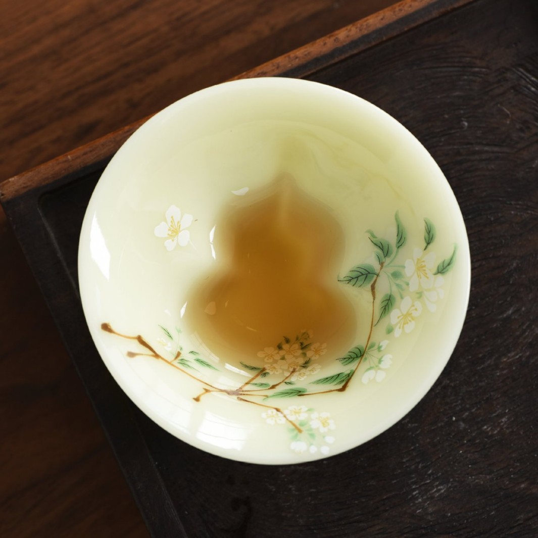 高端璞玉陶瓷十二花神茶杯功夫茶具家用客杯个人杯主人杯伴手礼