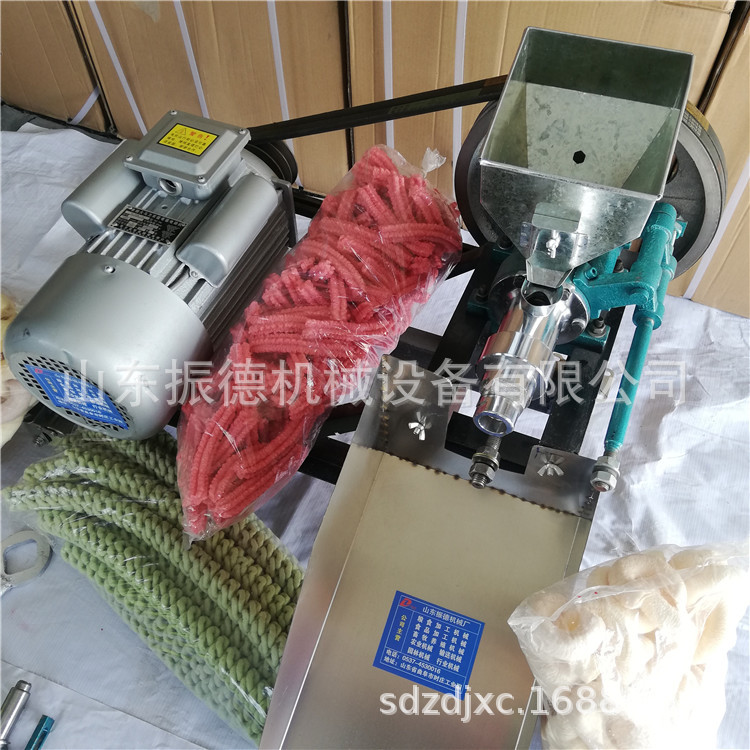 不锈钢杂粮膨化机 柴油流动膨化机视频 技术配方包教会免费