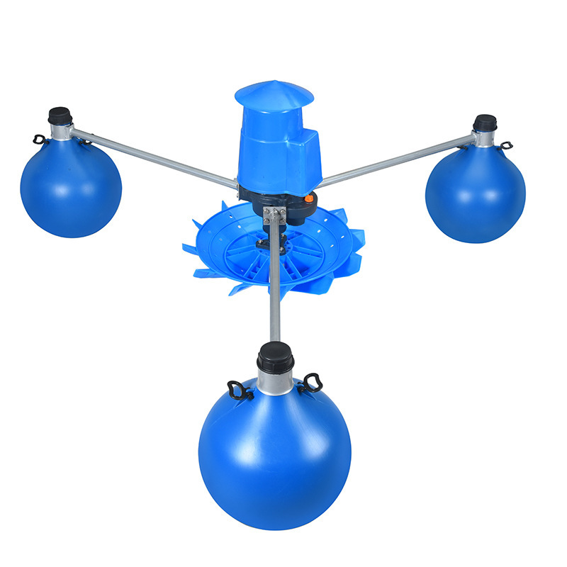 220V380V鱼塘增氧机叶轮式增氧机渔业养殖专用浮球增氧机