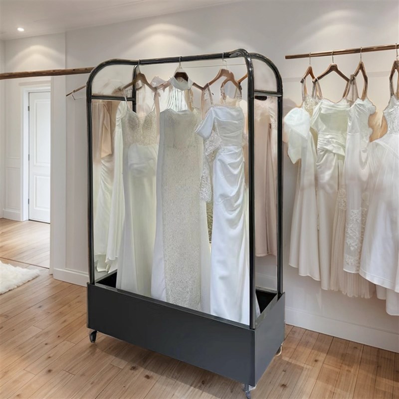 婚纱车推车影楼礼服展示架加厚可移E动带静音轮子挂衣车婚纱店拉
