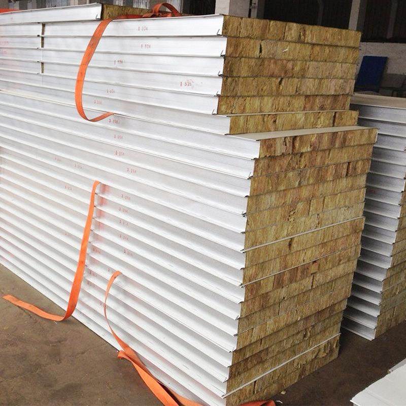 无锡厂家彩钢岩棉夹芯瓦楞板 切割阻燃隔墙外墙屋顶 硫氧镁夹芯板,基础建材,隔热保温片,淘宝优惠券,粉丝福利购,淘宝优惠卷