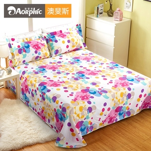 网红纯棉床单单件女学生单人全棉被单双人1.2 2.0m床男 1.5米1.8