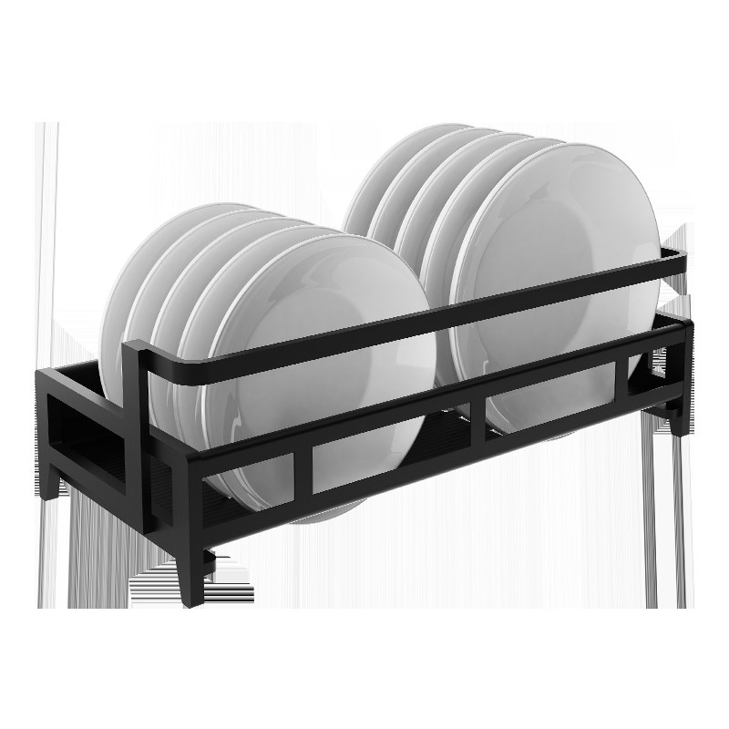 现货碗架 沥水架壁挂式单层放晾小型插碟盘子架免打孔厨房收纳置