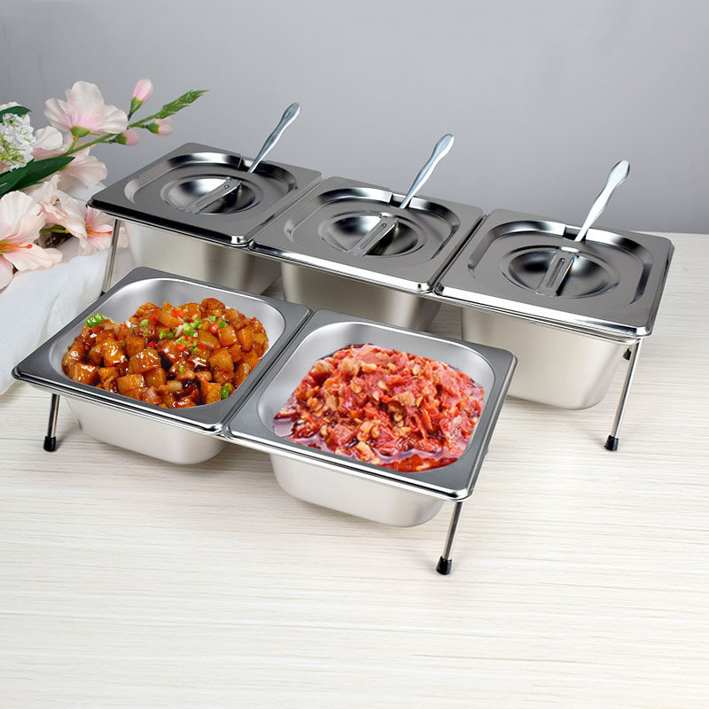 火锅店调料台调味盒商用自助不锈钢小菜零食水果展示盒酱料冰粉盒,收纳整理,食物收纳盒,淘宝优惠券,粉丝福利购,淘宝优惠卷