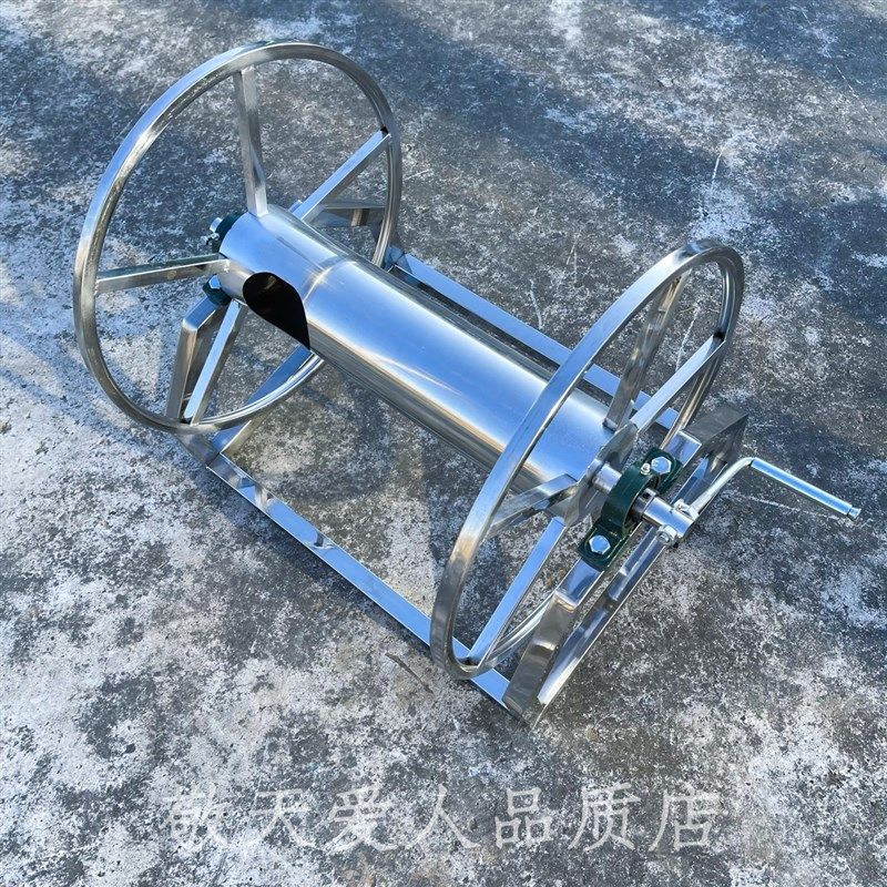 不锈钢卷盘卷线器盘线器绕线盘金属缠钱器手摇卷线盘卷绳器圈线器