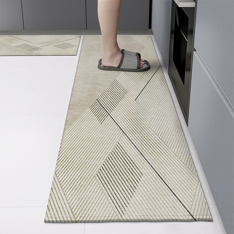 厨房地垫吸水防滑防油可擦免洗耐脏脚垫入户门垫进门门口地毯家用