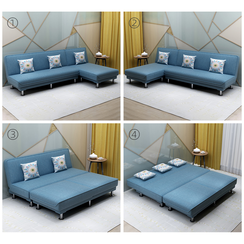 沙发床两用简易可折叠多功能客厅租房双人三人小户型拆洗布艺沙发
