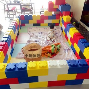 儿童epp积木乐园商场泡沫积木城堡墙围栏大型泡沫室内玩具游乐场