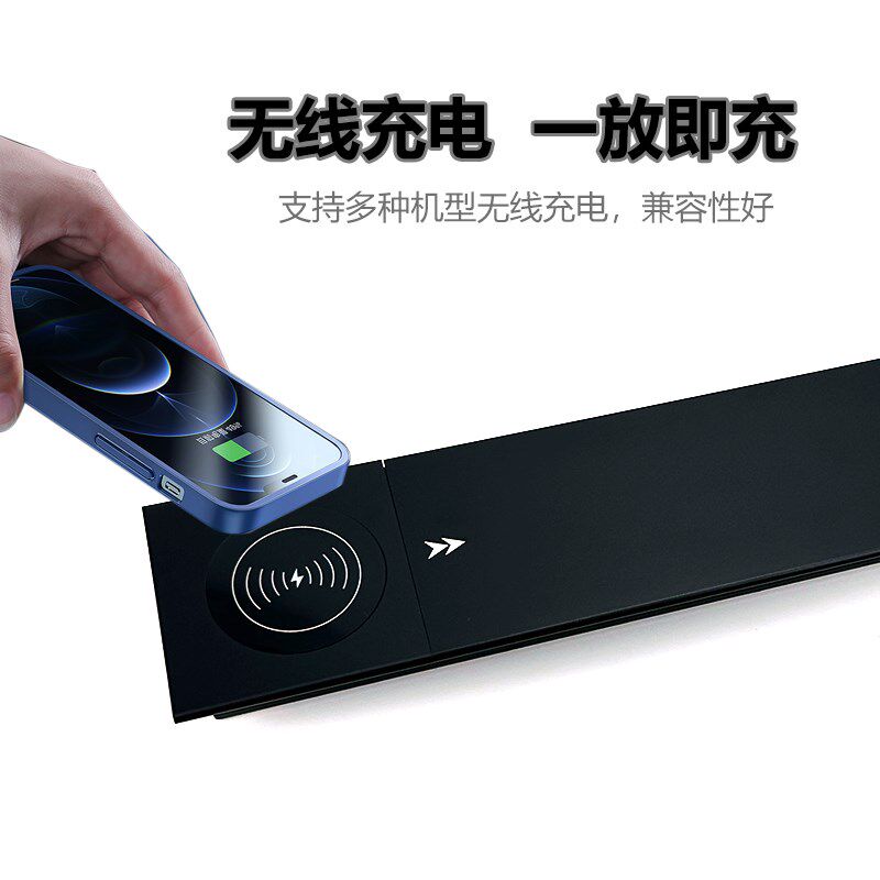 嵌入式插座多功能桌面家具岛台面无线充电办公滑盖隐藏式排插线盒