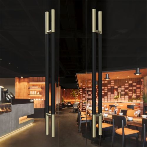 玻璃门拉手不锈钢双开门拉手酒店商铺包厢对装实木门把手大门拉手