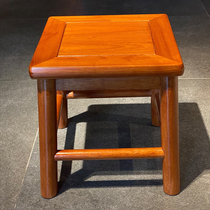 木匠王金花梨小四方凳中式茶几红木小凳子实木矮凳换鞋凳酸枝板凳