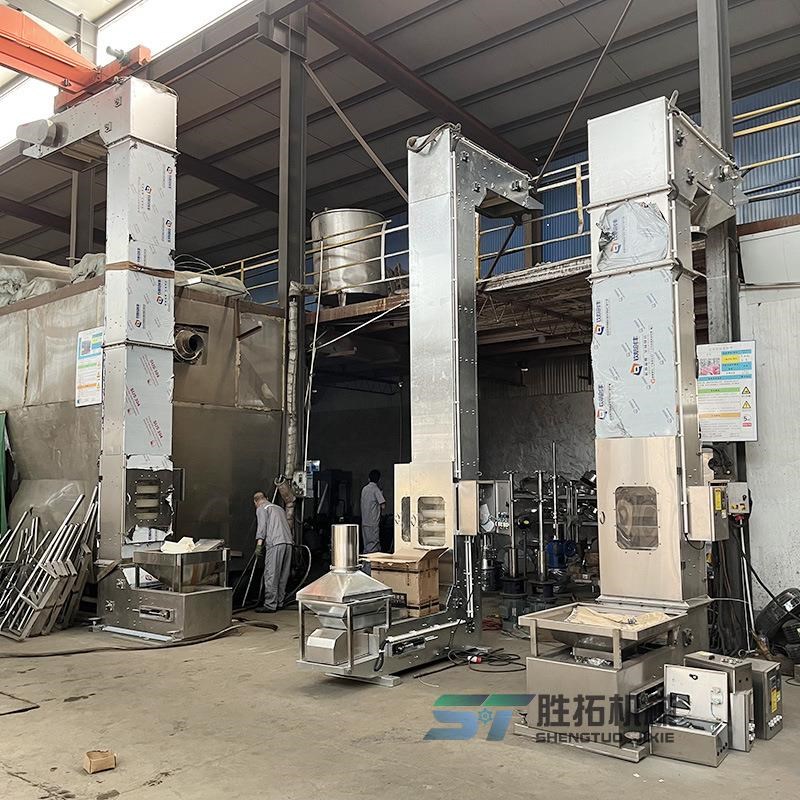 IOO锈钢斗不提升机自动变频调产速化工颗粒粉Q末物料生线斗式式提