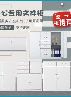 浙江省嘉兴市办公文件柜铁皮柜矮柜多抽带锁柜资料柜档案柜储物柜
